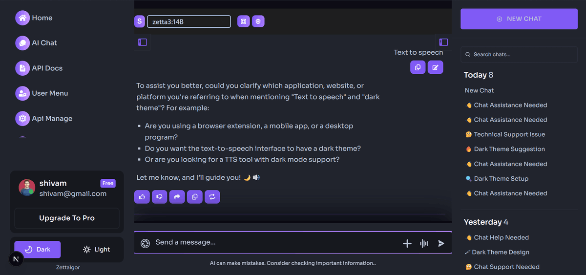 Chat example Image